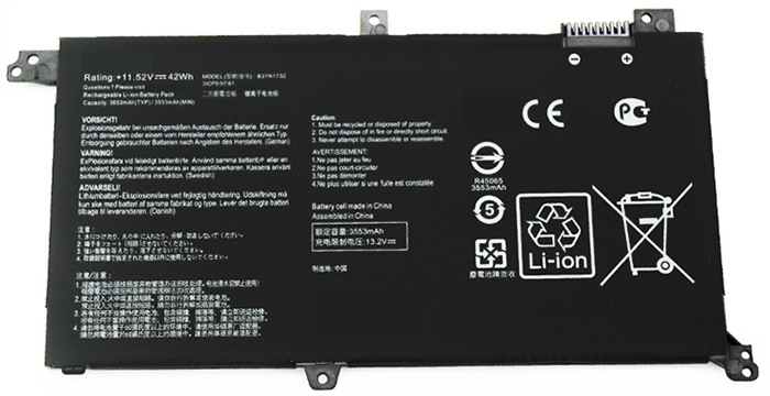Recambio de Batería para ordenador portátil  ASUS S2-S4300UN