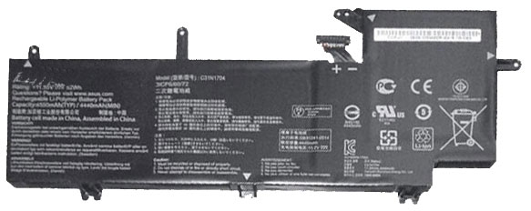 Recambio de Batería para ordenador portátil  ASUS UX561UD-BO005R
