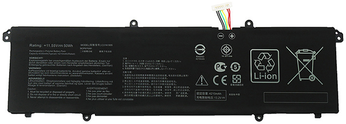 Recambio de Batería para ordenador portátil  ASUS VivoBook-S14-S433FA