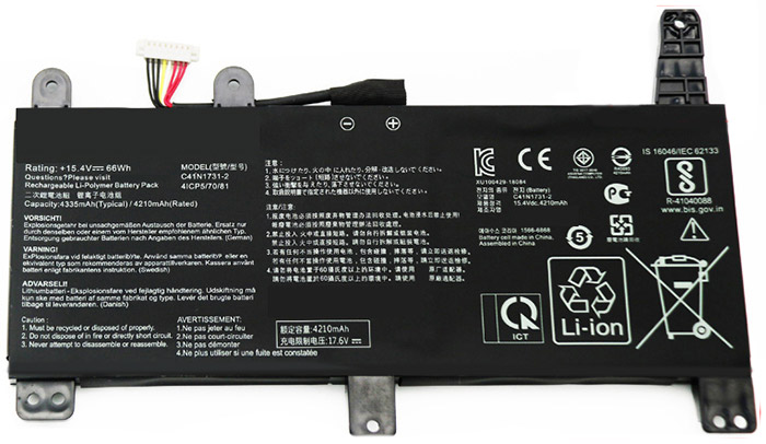 Recambio de Batería para ordenador portátil  ASUS ROG-Strix-G17-G712LU