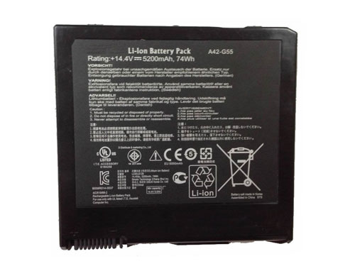 Recambio de Batería para ordenador portátil  Asus G55VM-Series