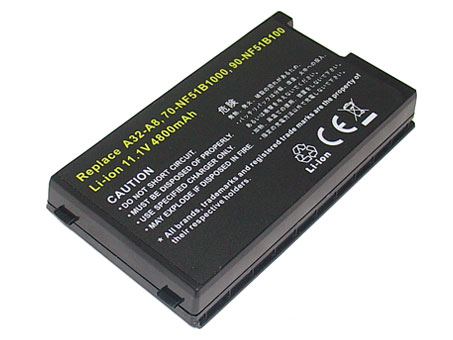 Recambio de Batería para ordenador portátil  ASUS F8Sp