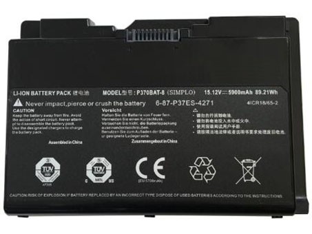 Recambio de Batería para ordenador portátil  CLEVO 6-87-P37ES-427