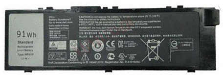 Recambio de Batería para ordenador portátil  Dell Precision-15-7000-Series