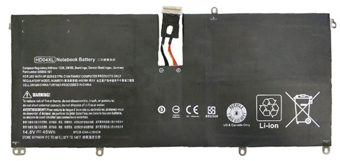 Recambio de Batería para ordenador portátil  HP  Ultrabook-13-2106tu