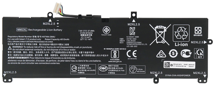 Recambio de Batería para ordenador portátil  Hp L28076-005