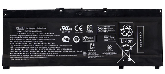 Recambio de Batería para ordenador portátil  hp OMEN-15-CE035NS