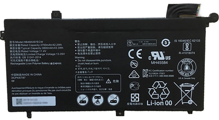 Recambio de Batería para ordenador portátil  HUAWEI PL-W29