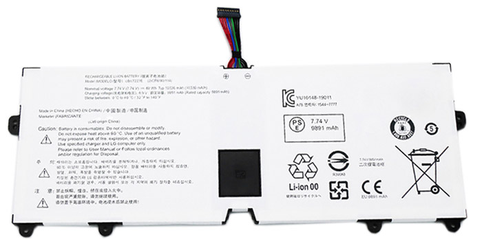 Recambio de Batería para ordenador portátil  LG gram-15-202015Z90N