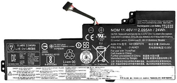 Recambio de Batería para ordenador portátil  LENOVO ThinkPad-T470(20HDA01FCD)