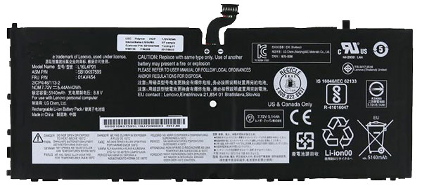 Recambio de Batería para ordenador portátil  LENOVO 01AV454