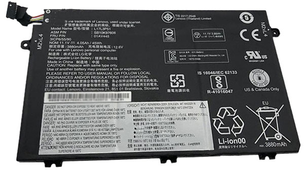 Recambio de Batería para ordenador portátil  lenovo 01AV445