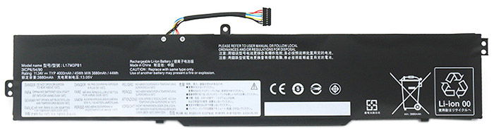Recambio de Batería para ordenador portátil  lenovo L17D3PB0