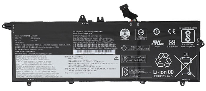 Recambio de Batería para ordenador portátil  lenovo SB10T83198