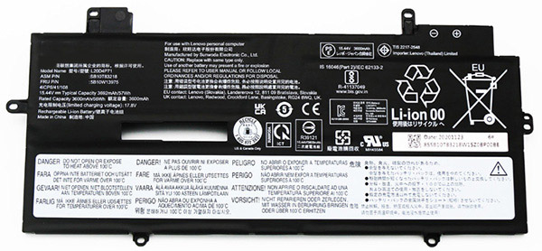 Recambio de Batería para ordenador portátil  LENOVO ThinkPad-X1-Carbon-9th-Gen