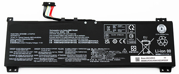 Recambio de Batería para ordenador portátil  lenovo Y9000P-2022