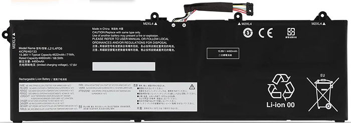 Recambio de Batería para ordenador portátil  LENOVO ThinkBook-16-G4 ARA