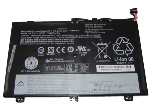 Recambio de Batería para ordenador portátil  Lenovo SB10F46439