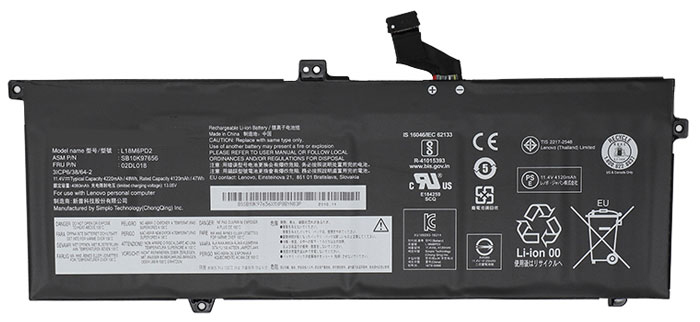 Recambio de Batería para ordenador portátil  LENOVO 02DL019