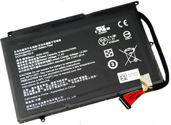 Recambio de Batería para ordenador portátil  RAZER RZ09-03147E02-R3U1