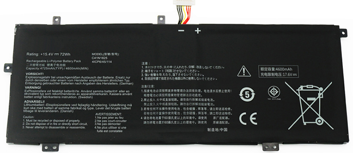 Recambio de Batería para ordenador portátil  asus ADOL-14EQ