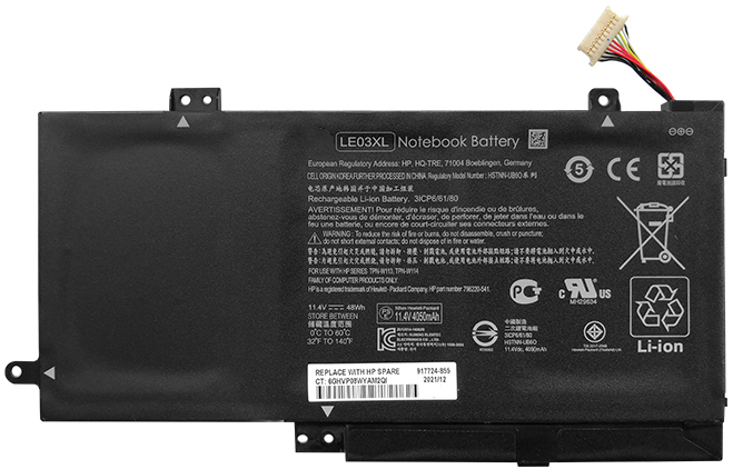 Recambio de Batería para ordenador portátil  HP TPN-W113