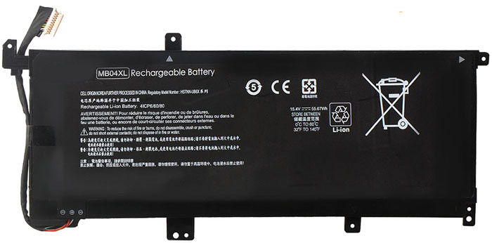 Recambio de Batería para ordenador portátil  HP MB04XL