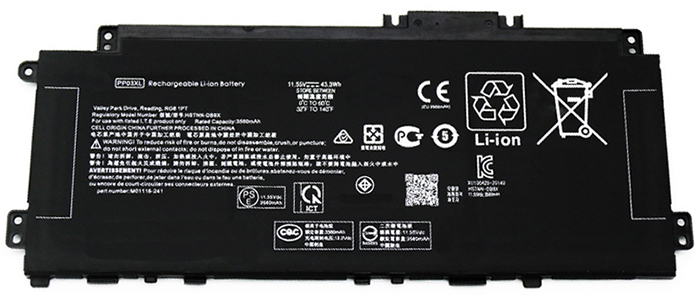 Recambio de Batería para ordenador portátil  HP  Pavilion-X360-Convertible-14-DW1026NIA