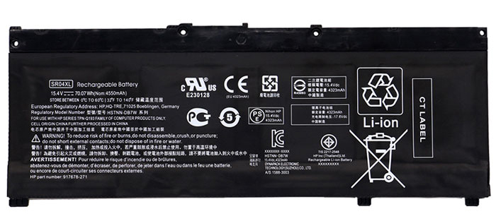 Recambio de Batería para ordenador portátil  Hp Pavilion-Power-15-CB013NM