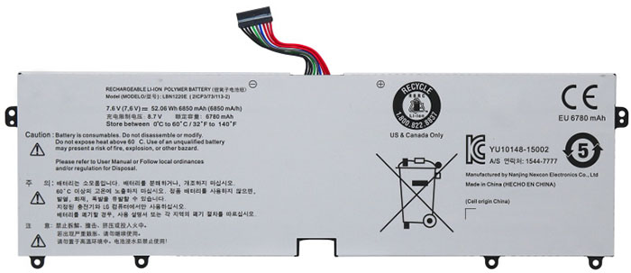Recambio de Batería para ordenador portátil  lg Gram-15Z960