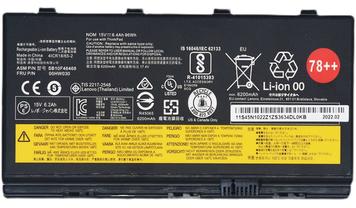 Recambio de Batería para ordenador portátil  Lenovo 01AV451