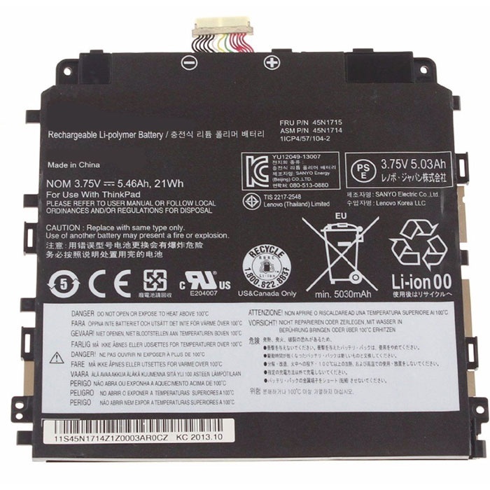 Recambio de Batería para ordenador portátil  Lenovo 45N1715