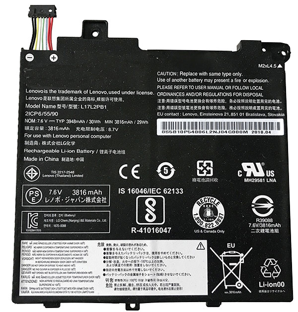 Recambio de Batería para ordenador portátil  Lenovo 5B10P53996