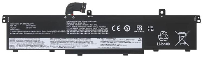Recambio de Batería para ordenador portátil  Lenovo ThinkPad-P17-Gen-1
