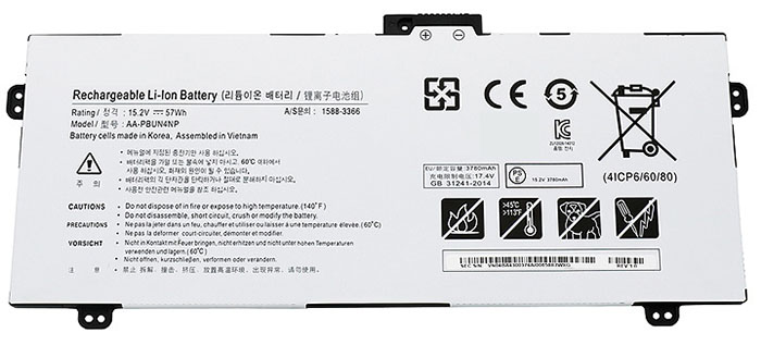 Recambio de Batería para ordenador portátil  SAMSUNG NP940Z5J